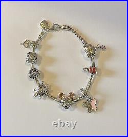 Sterling Silver Truth Charm Bracelet With 8 Charms