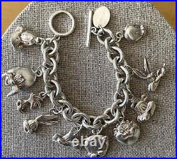 Sterling Silver Warner Bros Looney Tunes Limited Edition Cartoon Charm Bracelet