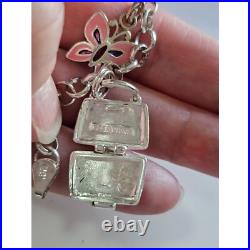 Sterling silver charm bracelet