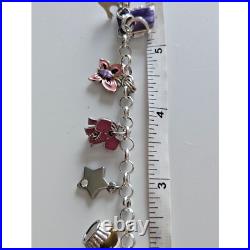 Sterling silver charm bracelet