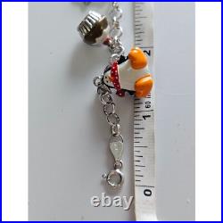 Sterling silver charm bracelet