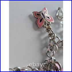 Sterling silver charm bracelet