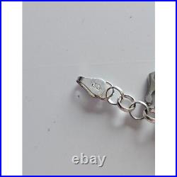 Sterling silver charm bracelet
