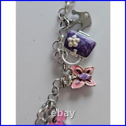 Sterling silver charm bracelet