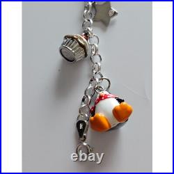 Sterling silver charm bracelet