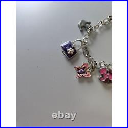 Sterling silver charm bracelet