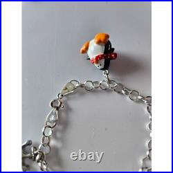 Sterling silver charm bracelet