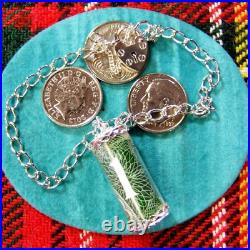 Sterling silver new bank note charm bracelet