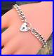 Stunning-Vintage-Sterling-Silver-925-Padlock-Curb-Charm-Bracelet-33-50g-01-izl