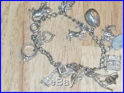 Superb Silver Charm Bracelets Job Lot
