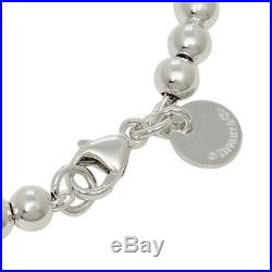 TIFFANY & CO 925 Silver Heart Tag Charm Bracelet