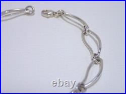 TIFFANY & CO. Frank Gehry sterling silver Fish charm bracelet 7.5