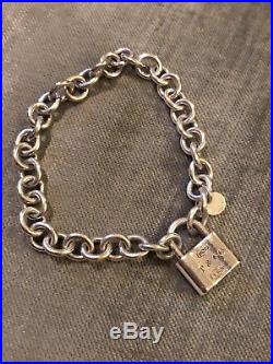 TIFFANY&Co 1837 Lock Charm Bracelet Silver 925