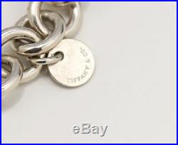 TIFFANY&Co 1837 Lock Charm Bracelet Silver 925 Bangle withBOX v1689