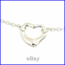TIFFANY&Co 5 Open Heart Charm Bracelet Peretti Silver 925 Bangle