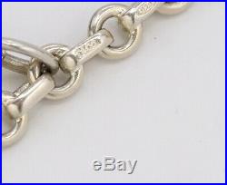 TIFFANY&Co Atlas Charm Bracelet Sterling Silver 925 Bangle withBOX v1583