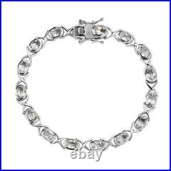 TJC Hyalite Cluster Bracelet in 925 Sterling Silver Metal Wt. 11.3 Grams