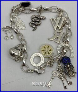 Thomas Sabo Charm Club St Silver Bracelet & 11 Charms Inc Lemon Octopus & Skull