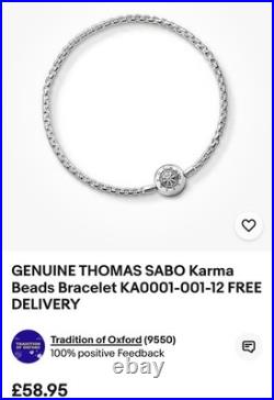 Thomas Sabo Mens Karma Bracelet Sterling Silver Thomas Sabo Mens Karma Bracelet Sterling Silver