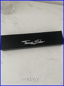 Thomas Sabo silver bracelet with blue charm