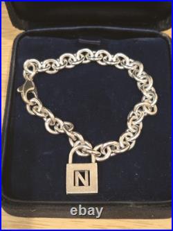 Tiffany And Co Charm Bracelet Silver With padlock Charm