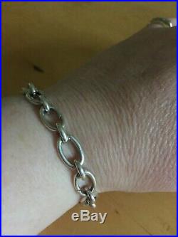 Tiffany And Co Silver Clasping Charm Bracelet All Clasps Open