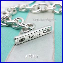 Tiffany & Co. 1837 Toggle Clasp Round Charm Bracelet 925 Sterling Silver