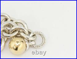 Tiffany & Co. Ball Charm Bracelet 7 Silver 925 Auth withBox 2224