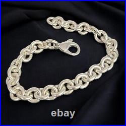 Tiffany & Co Bracelet- Round Link- Starter Charm Bracelet- 20 cm