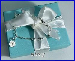 Tiffany & Co. Bracelet With Charm, Sterling Silver, 18K gold, 18cm Length