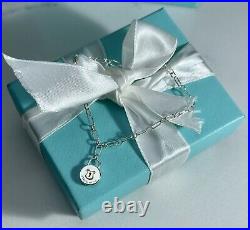 Tiffany & Co. Bracelet With Charm, Sterling Silver, 18K gold, 18cm Length