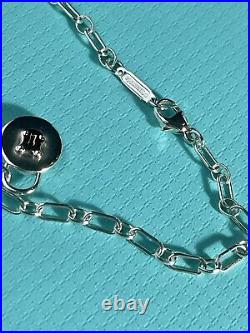 Tiffany & Co. Bracelet With Charm, Sterling Silver, 18K gold, 18cm Length