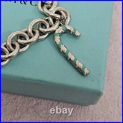 Tiffany & Co. Chain Bracelet With 3 Charms Candy Gift Box Circle Round Enamel 7