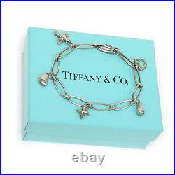 Tiffany & Co. Elsa Peretti 5 Charm Bracelet Sterling Silver 925