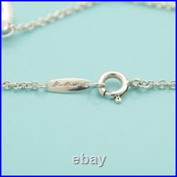 Tiffany & Co. Elsa Peretti 5 Five Teardrop Charm bracelet 7.2 Silver 925 Tiffany & Co. Elsa Peretti 5 Five Teardrop Charm bracelet 7.2 Silver 925