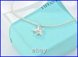 Tiffany & Co Elsa Peretti Silver Starfish Chain 7.25 Bracelet Beach Charm Ocean