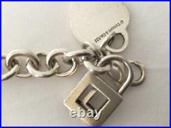 Tiffany & Co Heart Tag Bracelet Sterling Silver Includes L charm