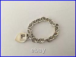 Tiffany & Co Heart Tag Bracelet Sterling Silver Includes L charm