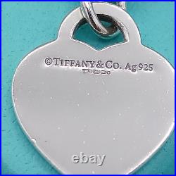 Tiffany & Co. Heart Tag Charm Bracelet 925 Sterling Silver