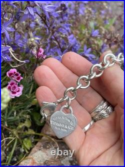 Tiffany & Co. Heart Tag Charm Bracelet with Toggle Clasp