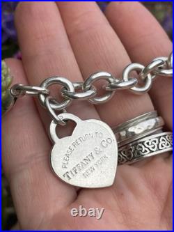 Tiffany & Co. Heart Tag Charm Bracelet with Toggle Clasp