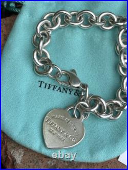 Tiffany & Co. Heart Tag Charm Bracelet with Toggle Clasp