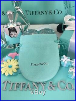 Tiffany Co. Mini Bead Bracelet I Love You Notes Charm 7 Sterling Silver W Pouch