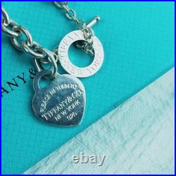 Tiffany & Co Please Return To Heart Charm Sterling Silver Bracelet Ag925 Japan Tiffany & Co Please Return To Heart Charm Sterling Silver Bracelet Ag925 Japan