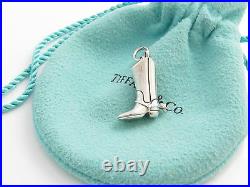 Tiffany & Co RARE Silver Cowboy Boots Boot Charm 4 Necklace / Bracelet