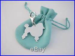 Tiffany & Co RARE Silver Poodle Dog Charm Tag Pendant For Bracelet Or Necklace