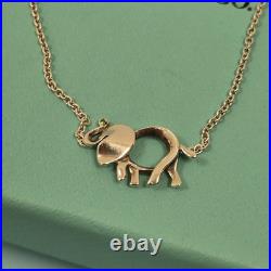 Tiffany & Co Retired Sterling Silver Save The Wild Elephant Charm With Tsavorite