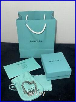 Tiffany & Co. Return Heart Pendant Silver Chain Bracelet Tiffany & Co. Return Heart Pendant Silver Chain Bracelet