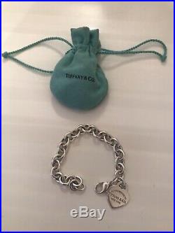 Tiffany & Co Return To Tiffany Sterling Silver Heart Tag Charm Bracelet
