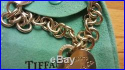 Tiffany & Co Return To Tiffany Sterling Silver Heart Tag Charm Bracelet Xmas